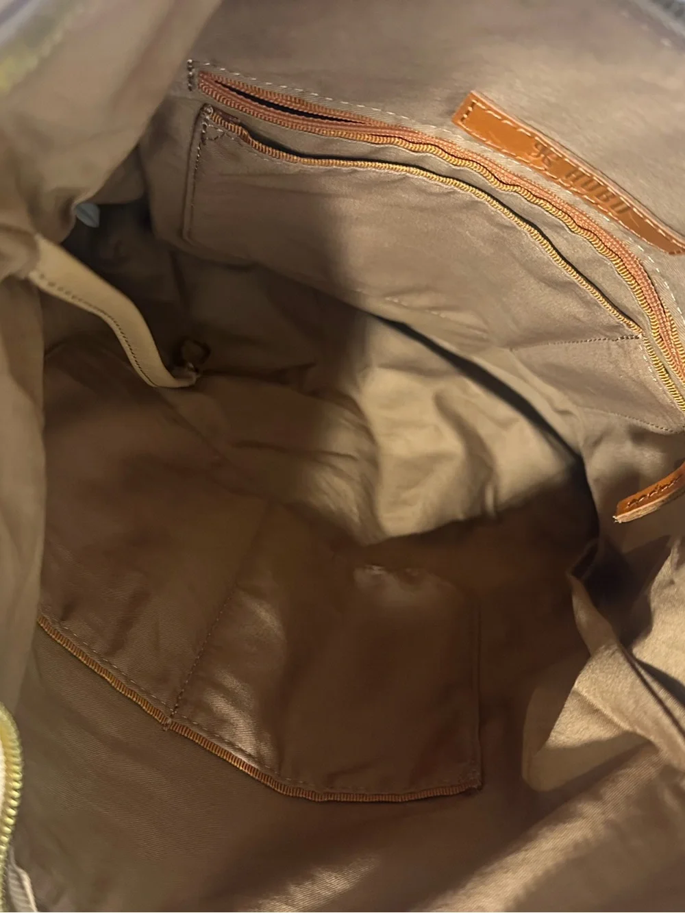 HOBO Genuine Leather Convertible Backpack Shoulder Bag Tan Cognac